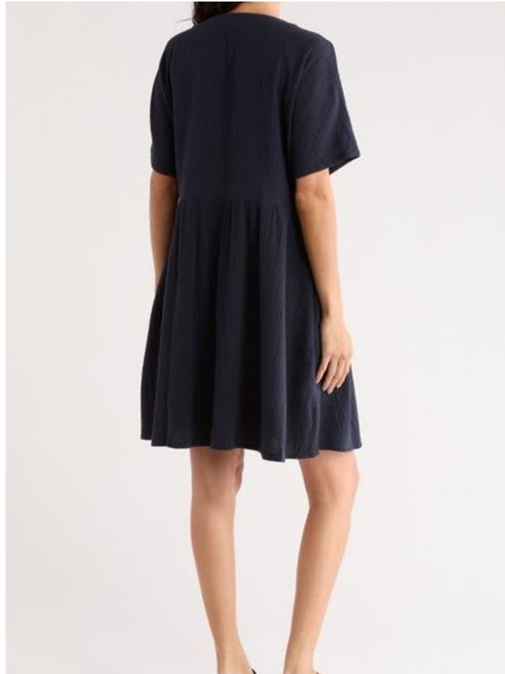 Madewell Lightspun Button Front Minidress - Picture 3 of 7
